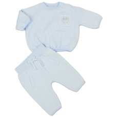 M15958: Baby Boys Quilted 2 Piece Jog Set (0-9 Months)